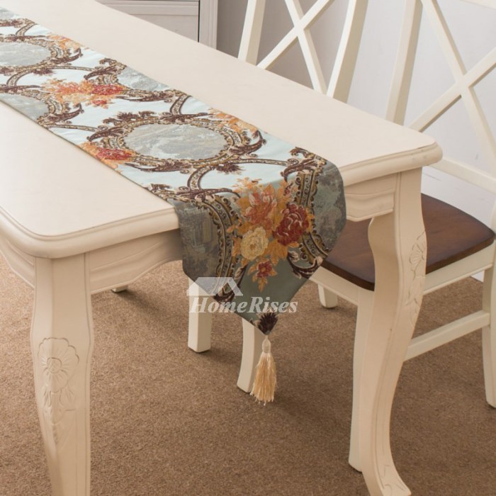 Luxury Embroidered Table Runner Coffee Color Minimalist Table Runner Cloth Linen Cotton ... Luxury Embroidered Table Runner Coffee Color Minimalist Table Runner Cloth Linen Cotton ...